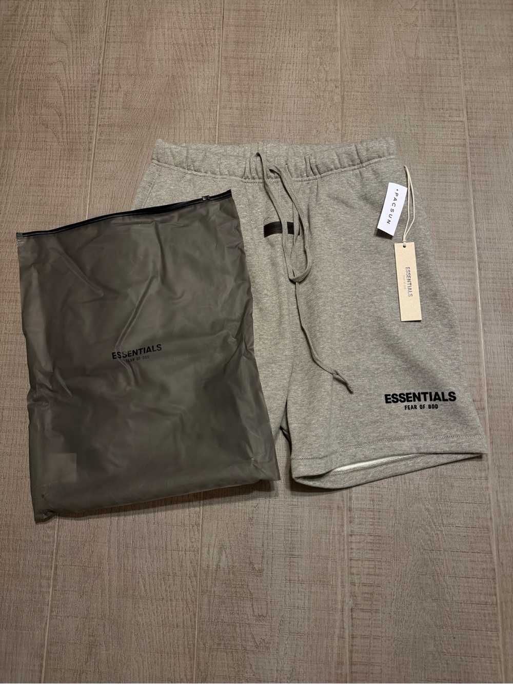 Fear of God ESSENTIALS Men's Heather Gray Logo Sweat Shorts